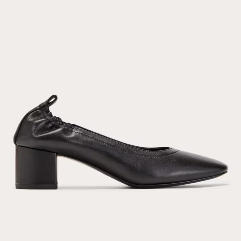 Everlane Day Heel in black, size 8.5